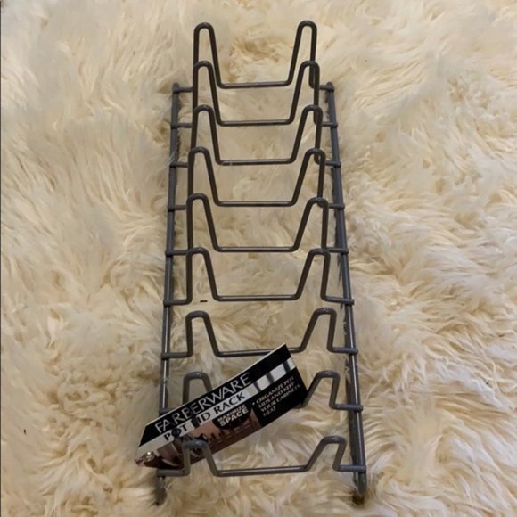 Farberware Kitchen Farberware Pot Lid Rack Brand New Holds 8 Lids